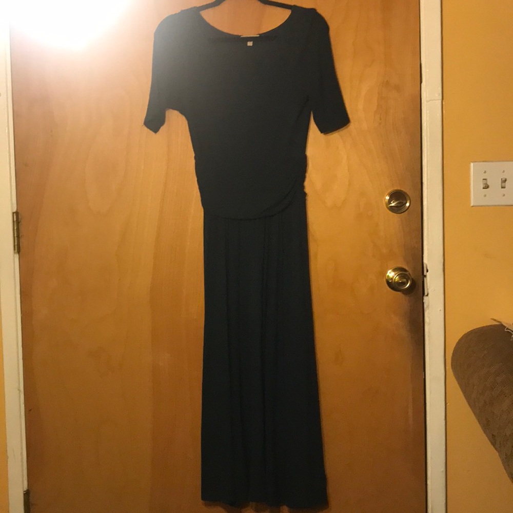 Anthropologie Bordeaux Bandage Stretch Midi Dress